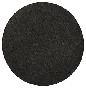 Hans Home | Kusový koberec Twin-Wendeteppiche 103096 schwarz creme kruh, béžová - 140x140 (průměr) kruh