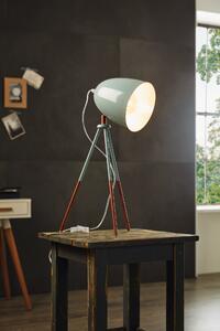 Eglo 49337 DUNDEE - Stolní lampa na trojnožce v mentolové barvě + Dárek retro LED žárovka