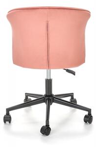 Kancelářská otočná židle PASCO — samet, růžová