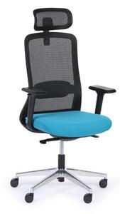 Kancelářská židle JILL, černá/modrá