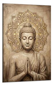 Obraz na plátně Buddha s mandalou , jednodílný 4359AX