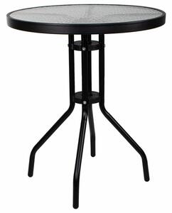 Zahradní stolek 60 cm SPRINGOS BISTRO GF1010 černý