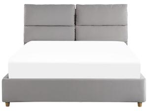 Manželská postel 140 cm Batil (šedá) (s roštem) (s úl. prostorem). 1077981