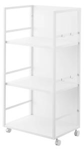 Bílý kovový pojízdný regál 42x84,5x32 cm Tower – YAMAZAKI