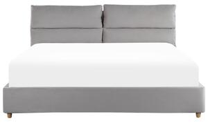 Manželská postel 180 cm Batil (šedá) (s roštem) (s úl. prostorem). 1077983
