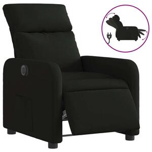 Elektrické polohovací křeslo erné textil