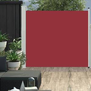 Zatahovací boční markýza/zástěna na terasu 170 x 300 cm červená