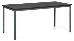 Jídelní stůl TRIVIA, tmavě šedá konstrukce, 1600 x 800 mm, wenge