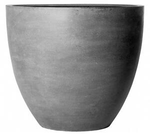 Pottery Pots Venkovní květináč kulatý Jumbo Jesslyn L, Grey (barva šedá), kolekce Natural, kompozit Fiberstone, průměr 112 cm x v 97 cm, objem cca 692 l