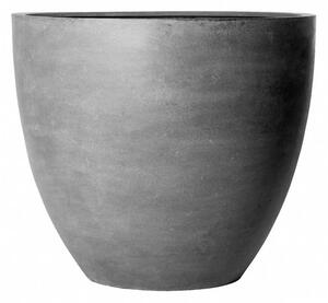 Pottery Pots Venkovní květináč kulatý Jumbo Jesslyn S, Grey (barva šedá), kolekce Natural, kompozit Fiberstone, průměr 83 cm x v 73 cm, objem cca 286 l