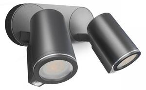 STEIN 058654 Venkovní nástěnné svítidlo SPOT DUO S CONNECT antracit 14,6W 3000K IP44 Bluetooth se senzorem - STEINEL