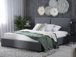 Manželská postel 180 cm BELLA (s roštem) (šedá). 1007175