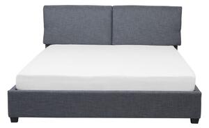 Manželská postel 180 cm BELLA (s roštem) (šedá). 1007175