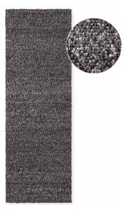 Tmavě šedý ručně tkaný běhoun z materiálu bouclé 80x200 cm Notting Hill Portobello – Ted Baker