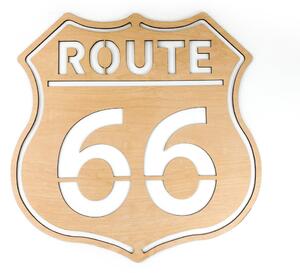 Dřevěná nástěnná dekorace Route 66