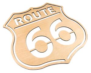 Dřevěná nástěnná dekorace Route 66