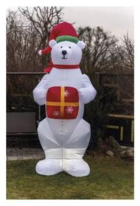 EMOS LED lední medvěd s vánočním dárkem nafukovací 240cm DCFC15