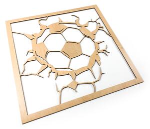 Dřevěná nástěnná dekorace Fotbalový míč
