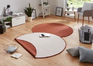 NORTHRUGS - Hanse Home, Kusový koberec Twin-Wendeteppiche 103098 terra creme kruh | oranžová Typ: kulatý 200x200 cm