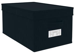 LIVARNO home Úložný box (úložný box, 2dílná sada, černá) (100350997003)