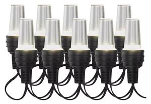 EMOS LED venkovní řetěz – 10x párty žárovky, 4,5m studená bílá DCPC08