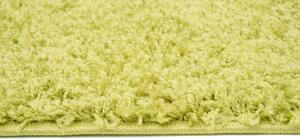 Makro Abra Kusový koberec shaggy TOKYO 6365A Jednobarevný světle zelený Rozměr: 70x200 cm