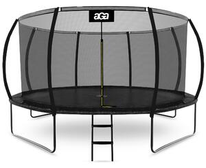 Trampolína Aga 430 cm Černá + ochranná síť + žebřík