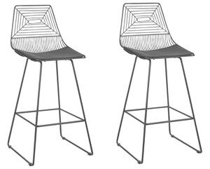 Set 2 ks barových židlí Bethel (černá). 1078099