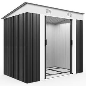 Gardebruk L kovová klna 2m² se základem 196x122x182cm posuvné dveře antracitová klna na náadí zahradní klna 3,4m³