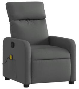Masání polohovací křeslo tmav edé textil