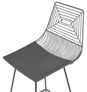 Set 2 ks barových židlí Bethel (černá). 1078099