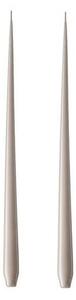 Svíčka Taper Lacquer 32 cm – 22 Linen Grey – set 2 ks