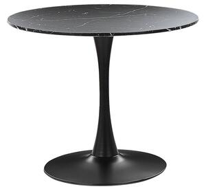 Kulatý jídelní stůl Berylle (černá) (pro 4 osoby). 1078129