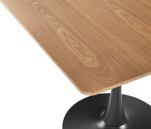 Jídelní stůl Berylle (světlé dřevo + černá) (pro 4 osoby). 1078130