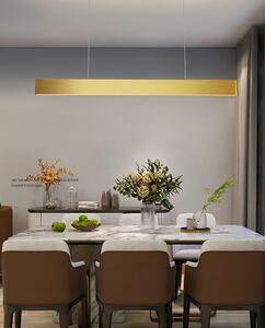 Immax NEO MILANO Smart závěsné lineární svítidlo 120cm, CCT 40W/RGB 18W, zlaté Zigbee 3.0
