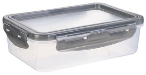 CMP Paris Obědový plastový box, svačinová krabička, dóza, 1l, se silikonovým víkem, šedá