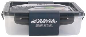 CMP Paris Obědový plastový box, svačinová krabička, dóza, 1l, se silikonovým víkem, šedá