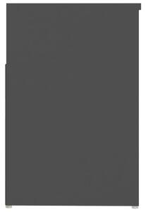 Lavice Norwa s botníkem - 80x30x45 cm | šedá
