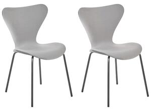 Set 2 ks jídelních židlí Baylor (šedá + černá). 1078161