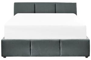 Manželská postel 140 cm Belize (tmavě šedá) (s roštem) (s úl. prostorem). 1078176