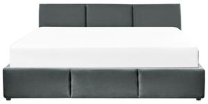 Manželská postel 180 cm Belize (tmavě šedá) (s roštem) (s úl. prostorem). 1078178
