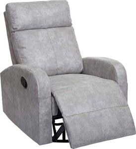 TV křeslo HWC-A54 Premium, relaxaní houpací křeslo, otoné Látka/textil svtle edá