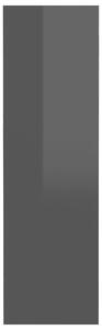 Nástěnné botníky Fonzi - 4 ks - 60x18x60 cm | černé vysoký lesk