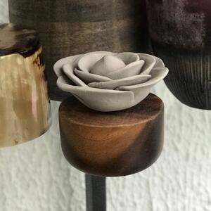 Rose du Bengale | Parfémový difuzér ze dřeva a keramiky Barva: Černá