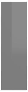 Nástěnné botníky Fonzi - 2 ks - 80x18x60 cm | šedé vysoký lesk