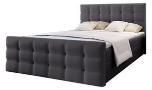 Čalouněná postel boxspring SAIMON + topper, 160x200, Soft 29