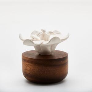 Jasmin d´ Orient | Parfémový difuzér ze dřeva a keramiky Barva: Bílá