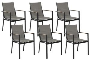 Set 6 ks zahradních židlí Bunny (černá). 1078241
