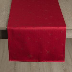 Ubrus Veba FLOW Hvězdičky červená Velikost: 80x80 cm
