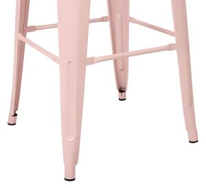 Set 2 ks barových židlí 76 cm Chloe (růžová). 1078247